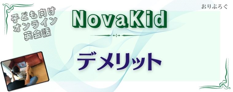 NovaKid-デメリット